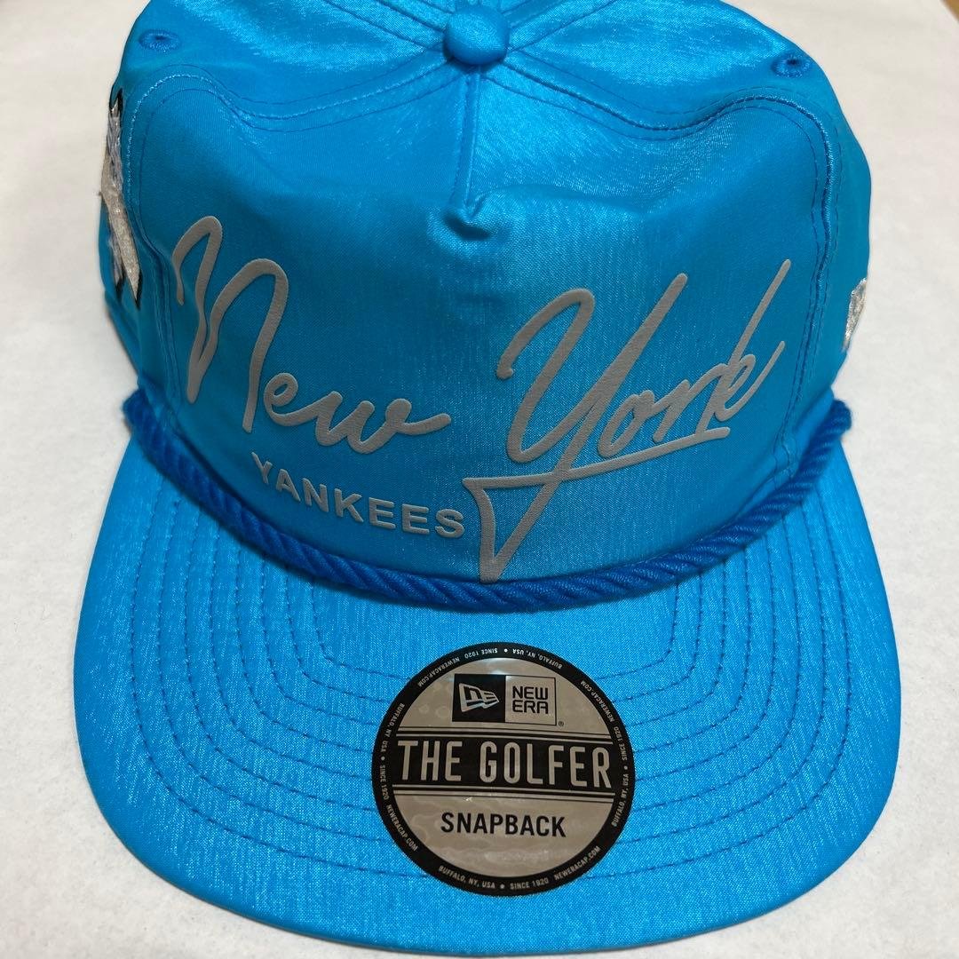米国購入新品日本未発売 NewEra Snapback 水色 Yankees